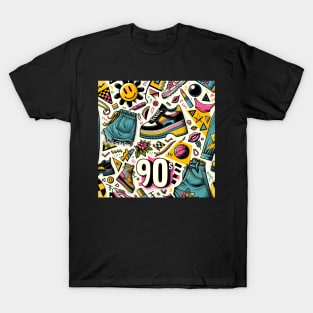 Retro 90s Vibe - Vintage Style Fashion Tea T-Shirt